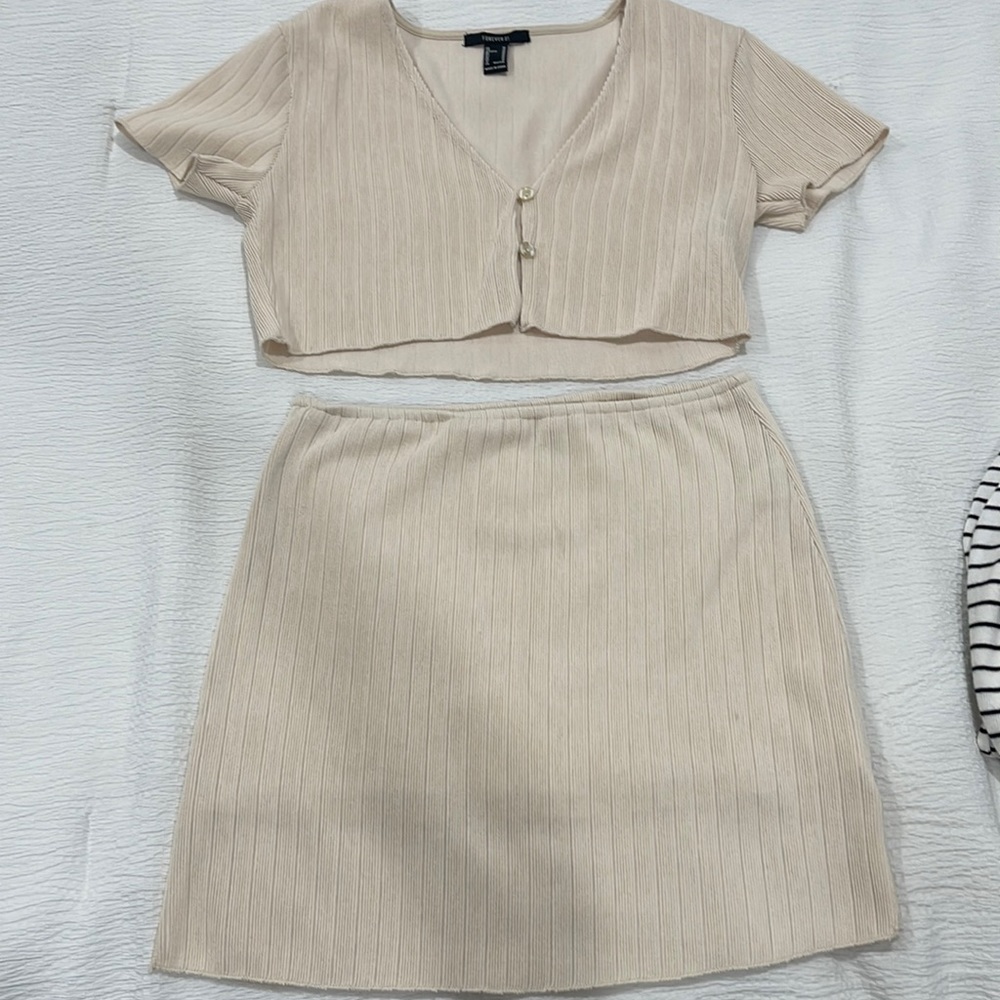 F21 top and skirt set
